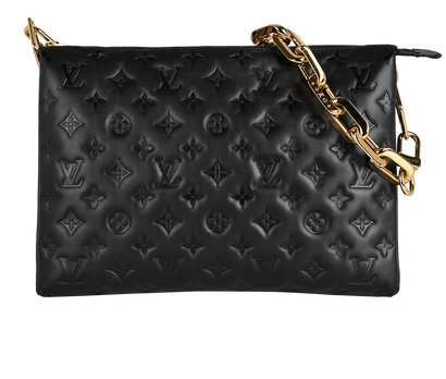 Coussin PM Crossbody, &pound;2,500, Handbags, Black, Leather, Front view
